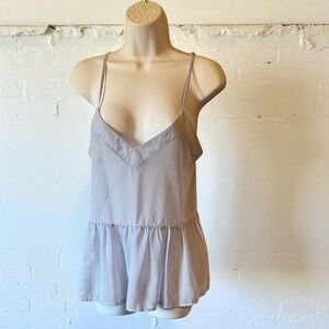 English Factory. Light Blue Spaghetti Strap Women's Top